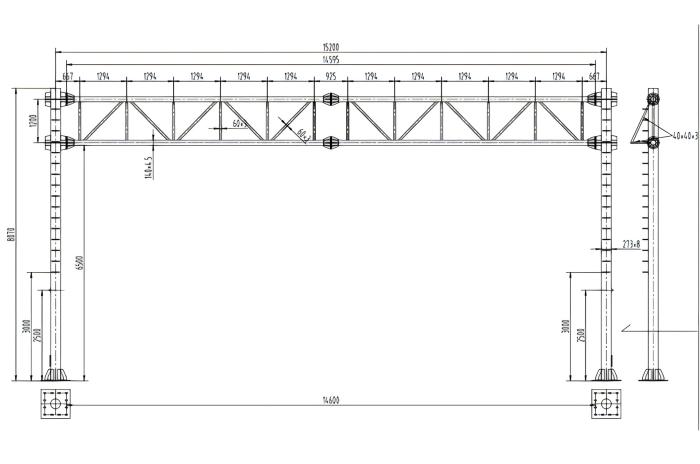 highway gantry structure