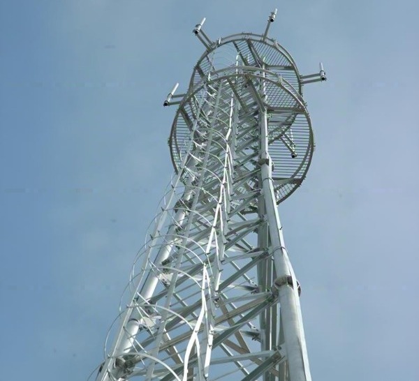 3 leg tubular steel cell tower