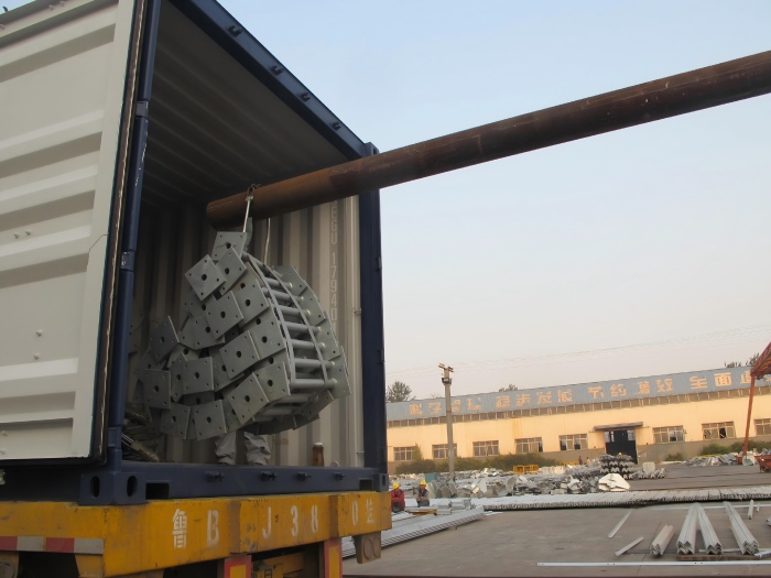 80m 4 legged tubular steel tower