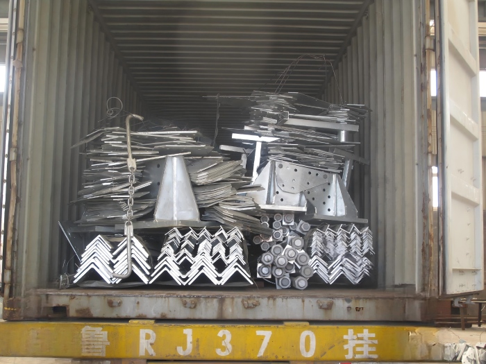 angle steel tower shipment