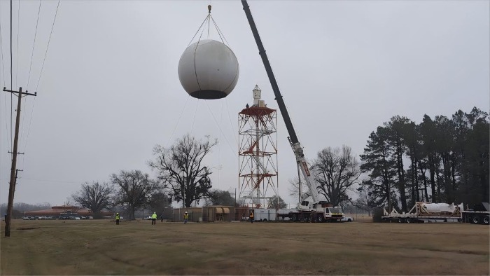 radar support tower