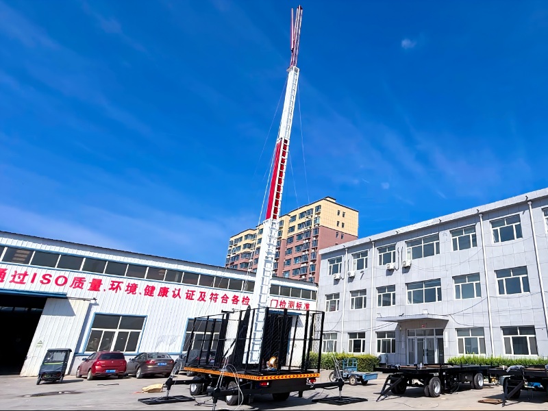 25 مترًا من الهواتف الخلوية العسكرية القياسية على عجلات للتصدير إلى الإمارات العربية المتحدة