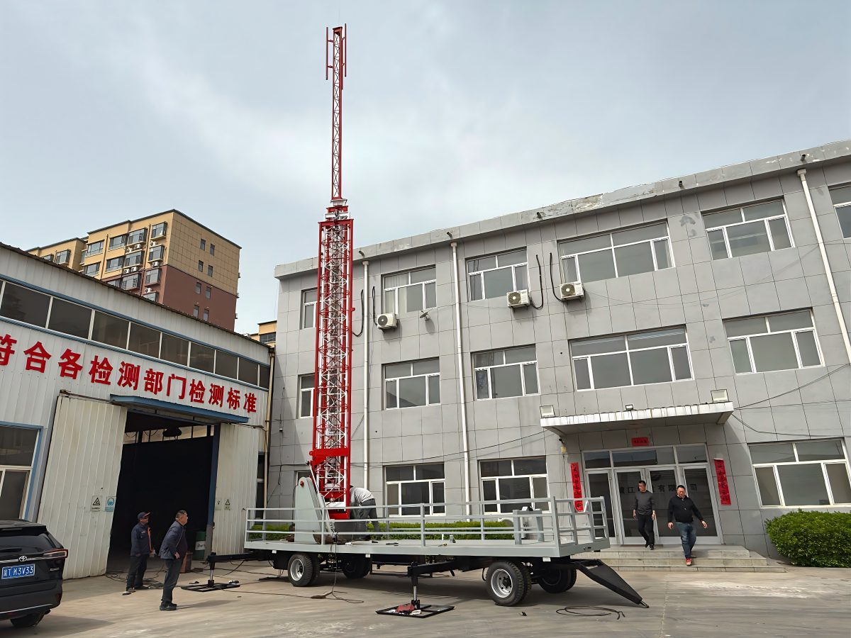 Test Assembly and Operation of the 35m Cellular on Wheels Unit Destined for Eswatini